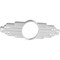 Ekena Millwork Architectural Grade PVC Pierced Medallion, 18"W x 9"H x 8 1/2"IH x 5"IW x 1/2"P, Unfinished CMPP18X09EB - alternate 4